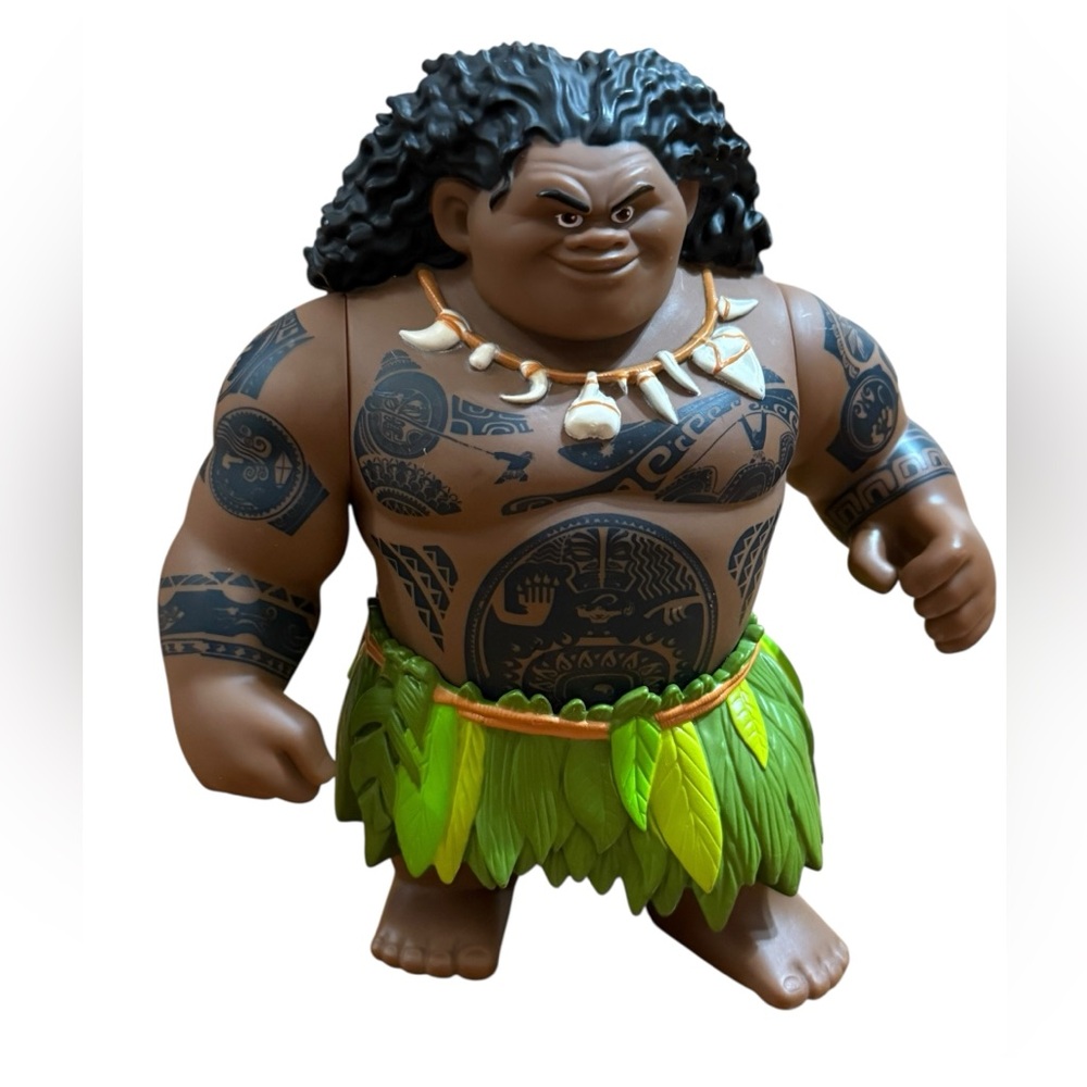 DISNEY Moana Mega Maui 8" Action Figure Doll Hard Plastic Toy Missing Hook